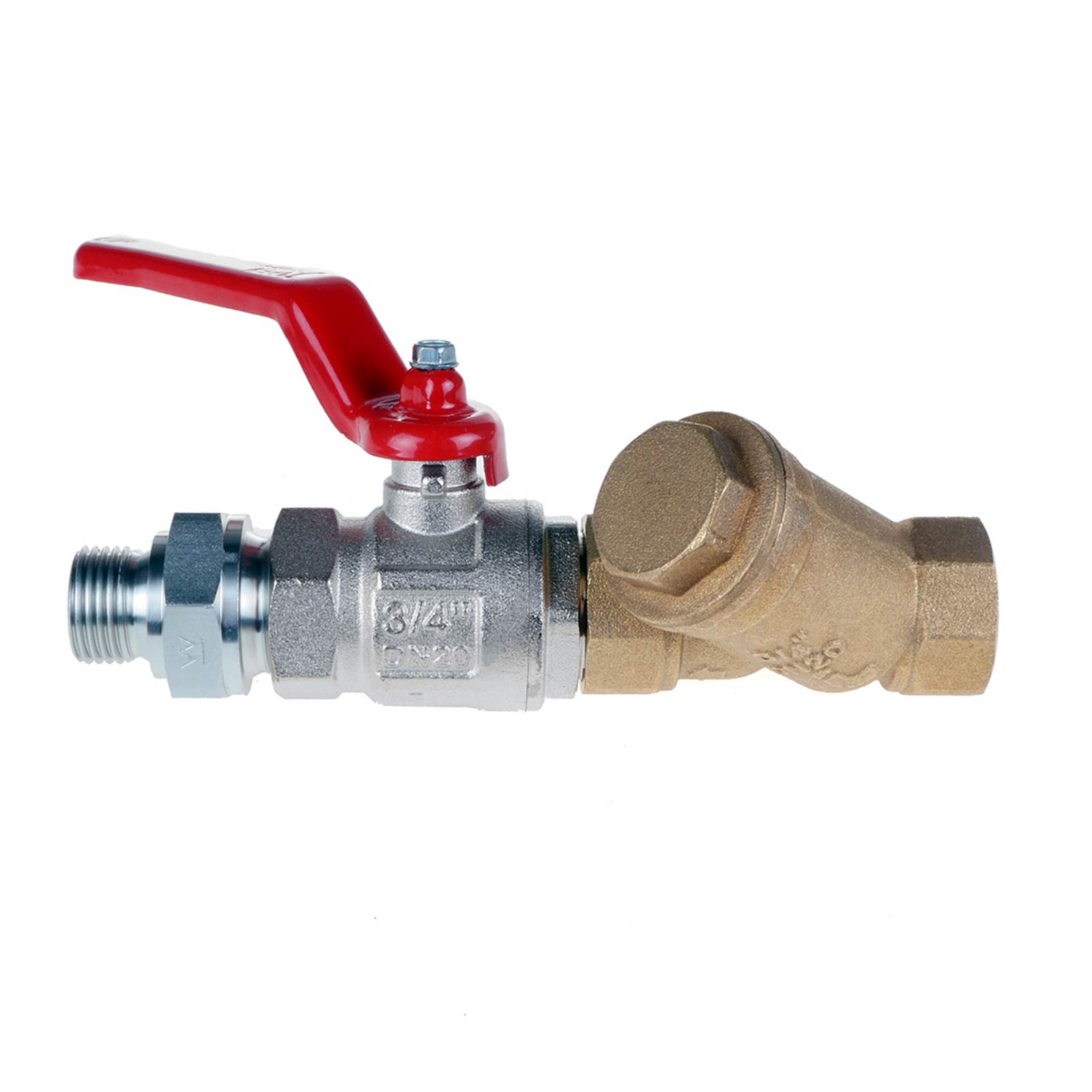 Monteringssæt med blandt andet kuglehane Monteringssæt med blandt andet kuglehane