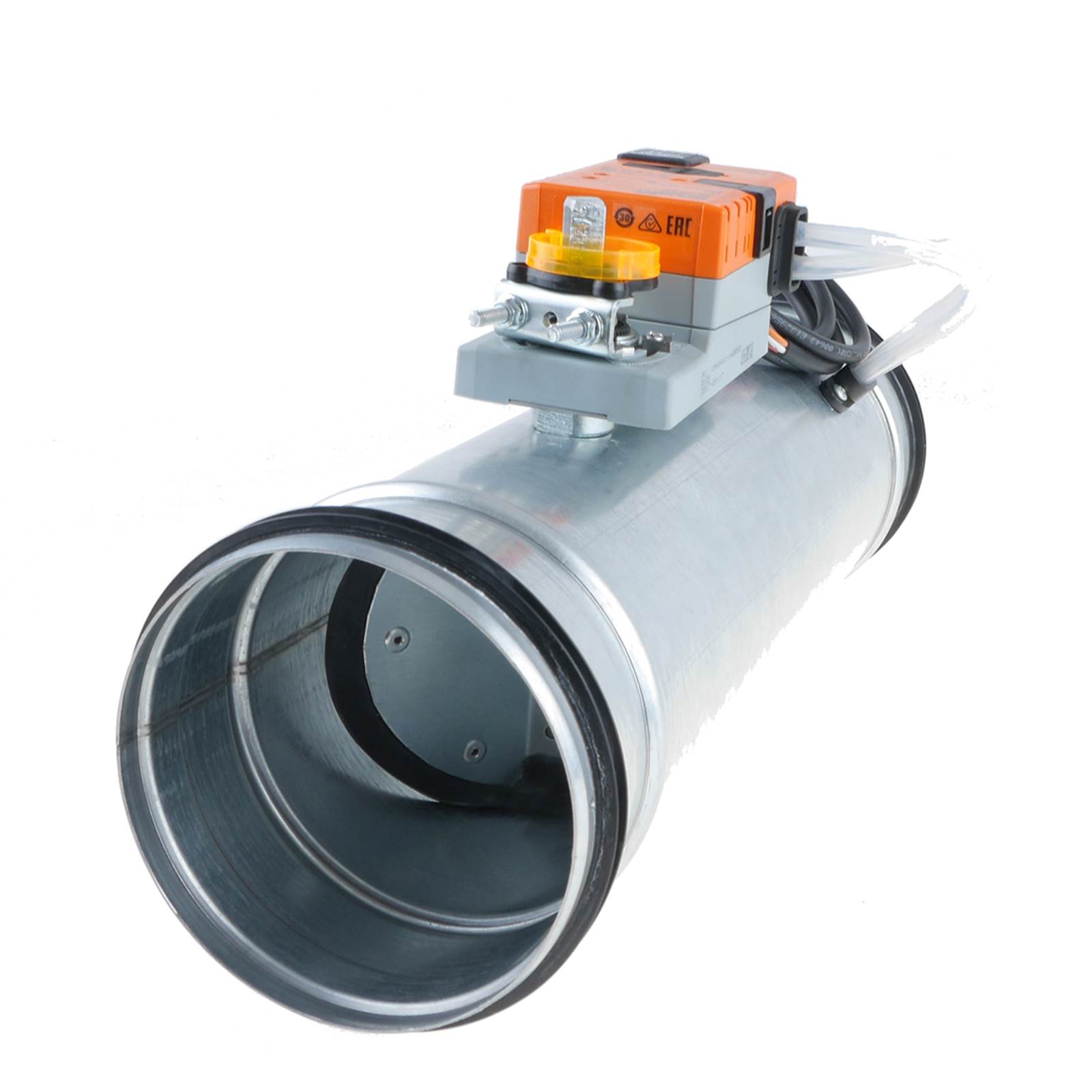 VAV Cirkulær - rundt spjæld med oval styreplade VAV Cirkulær - rundt spjæld med oval styreplade