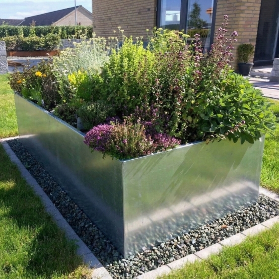 Højbede Land Modern, galvaniseret (Bredde: 120 cm)