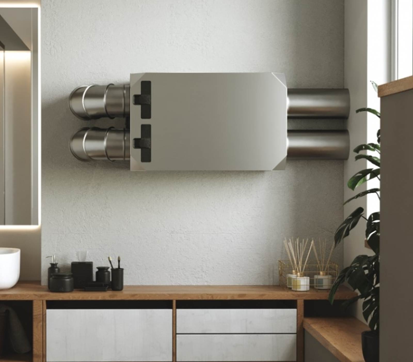 Ventilationsanlæg NOTUS1, Gulv/Skab/Vægmodel Ventilationsanlæg NOTUS1, Gulv/Skab/Vægmodel