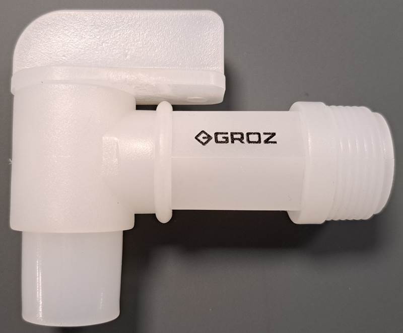 Tromlehane af polyethylen med 3/4"URG Tromlehane af polyethylen med 3/4"URG