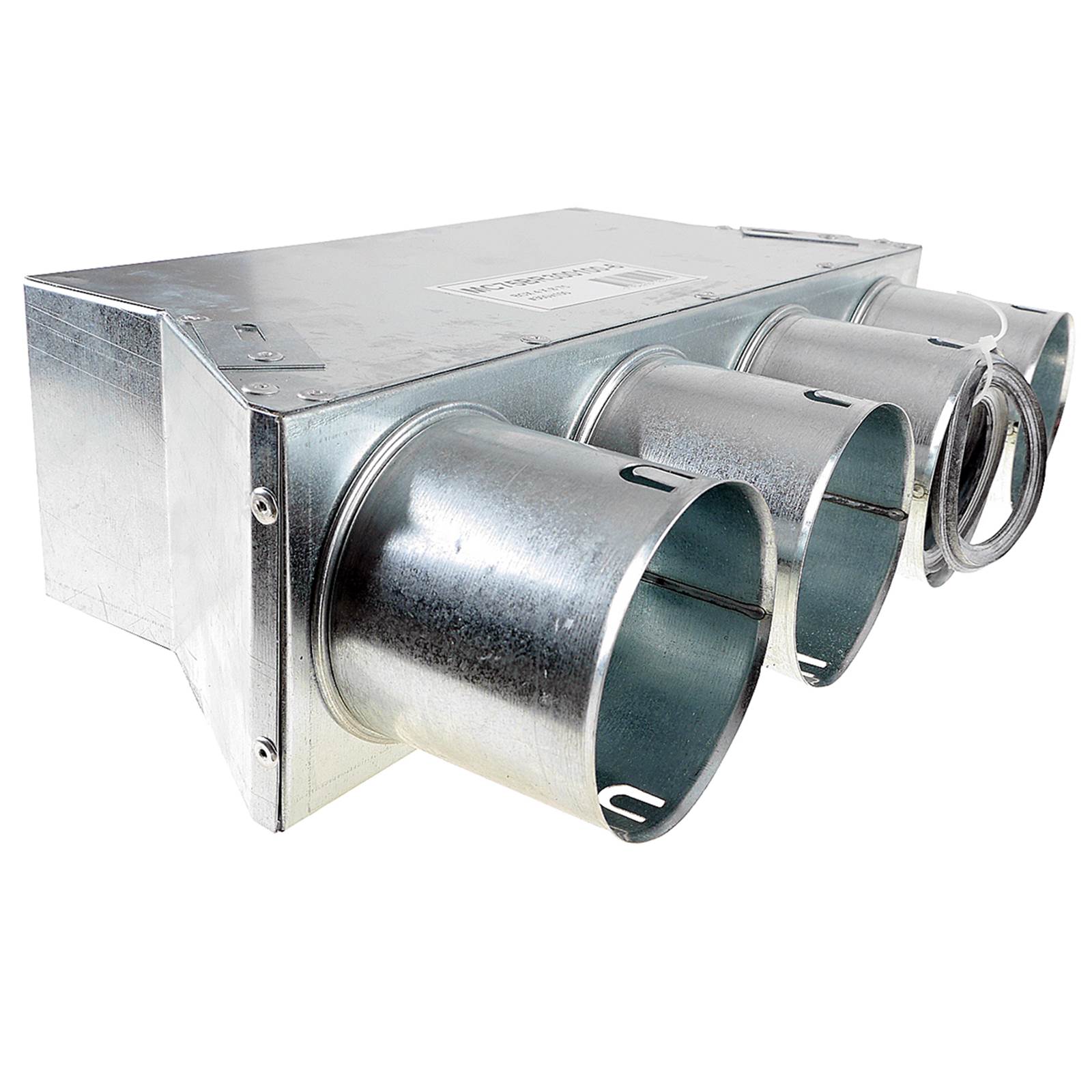 TriaAir lige fordelerboks til rist 300x100 L150, 4 muffer - ø75 TriaAir lige fordelerboks til rist 300x100 L150, 4 muffer - ø75