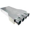 TriaAir lige fordelerboks til rist 300x100 L650, 4 muffer - ø75 TriaAir lige fordelerboks til rist 300x100 L650, 4 muffer - ø75