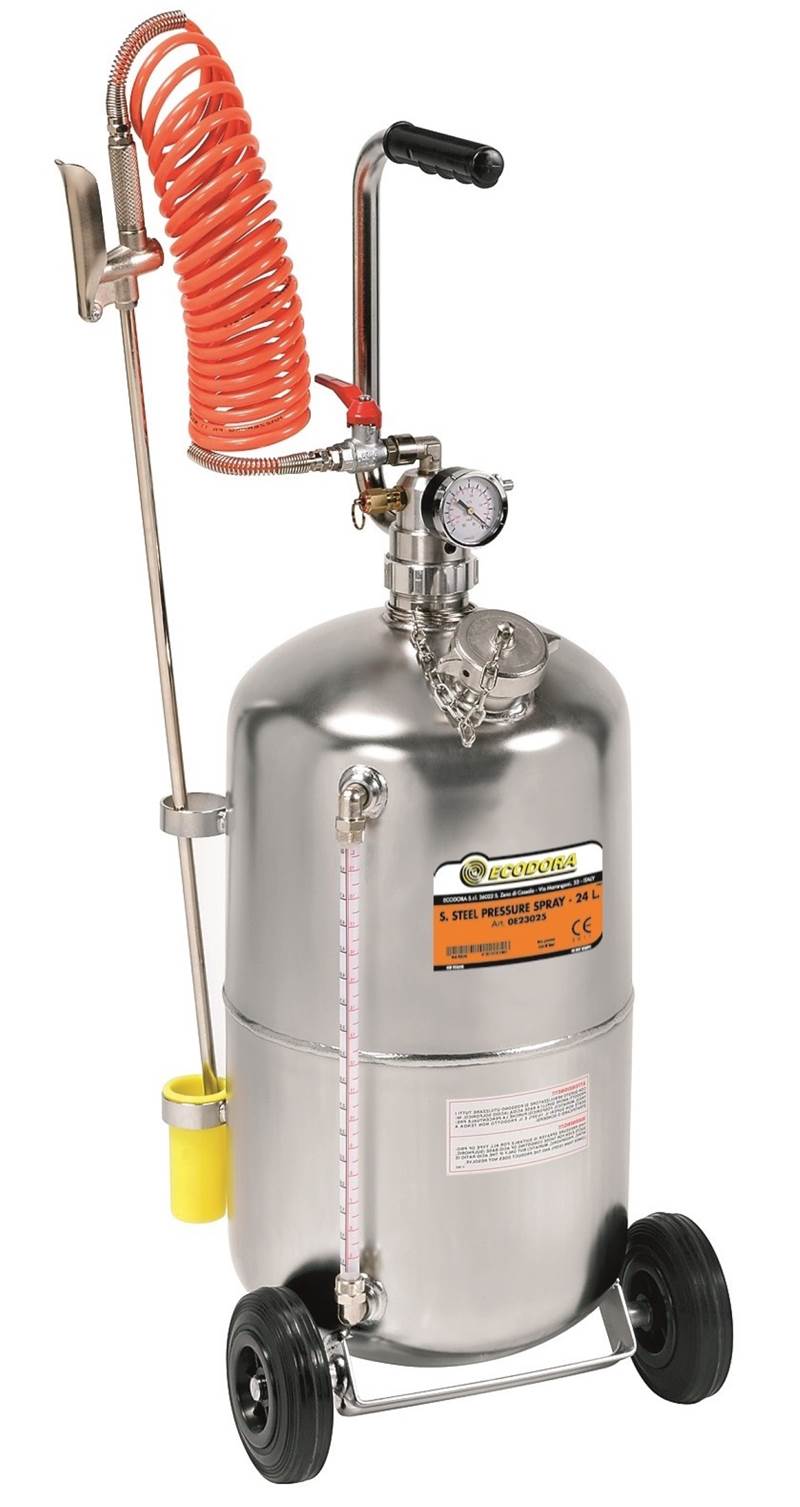 24 L Ecodora trykrenser rustfrit stål 24 L Ecodora trykrenser rustfrit stål