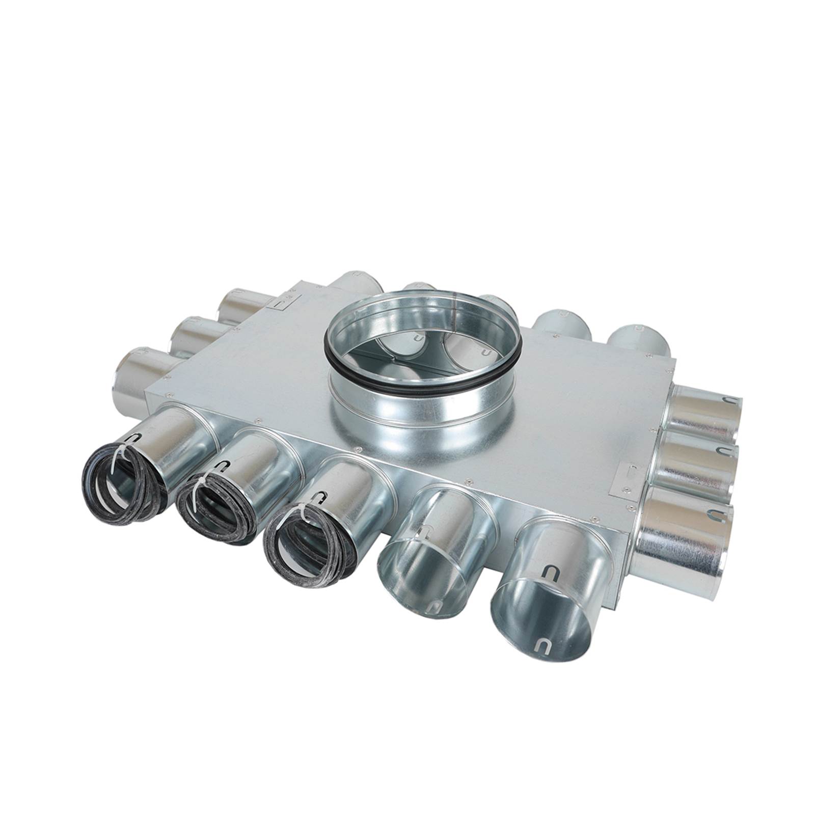 Fordelerboks, ø200 nippel, 16 muffer - ø75 Fordelerboks, ø200 nippel, 16 muffer - ø75