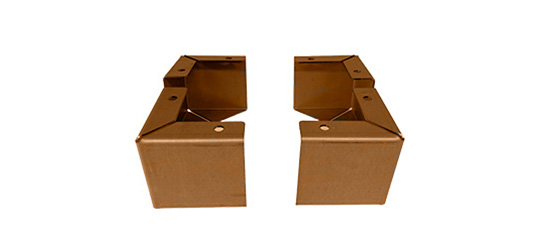 Bensæt til Land Modern, cortenstål