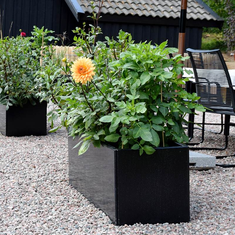 Højbede Land Black, sort alu (Bredde: 40 cm) Højbede Land Black, sort alu (Bredde: 40 cm)