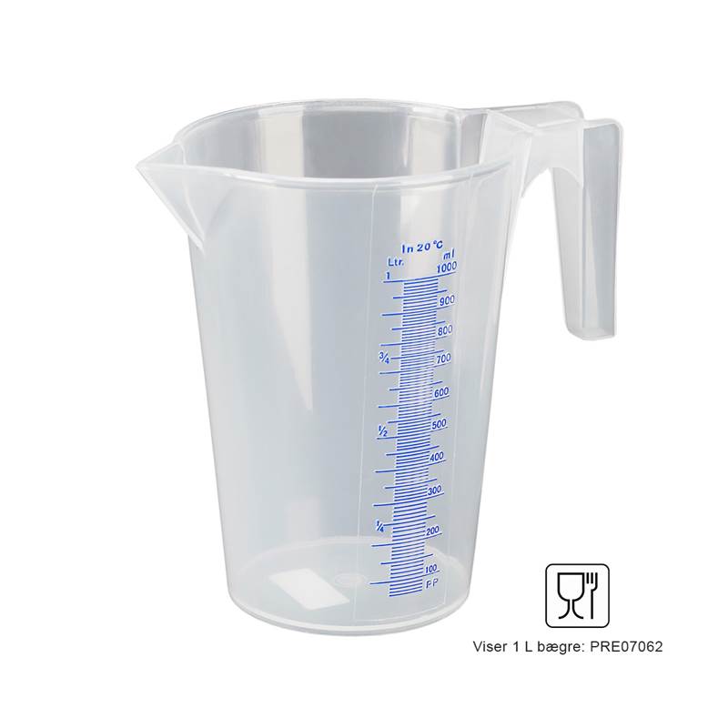 Målebæger, 0,5 - 5 L Målebæger, 0,5 - 5 L