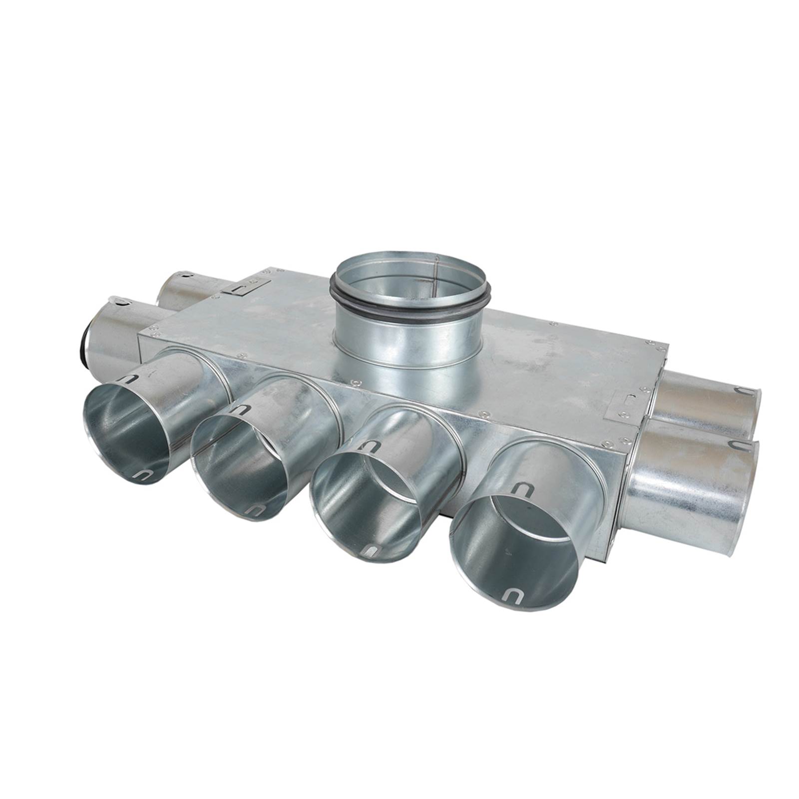 Fordelerboks, ø160 nippel, 8 muffer (4x2x2) - ø75 Fordelerboks, ø160 nippel, 8 muffer (4x2x2) - ø75