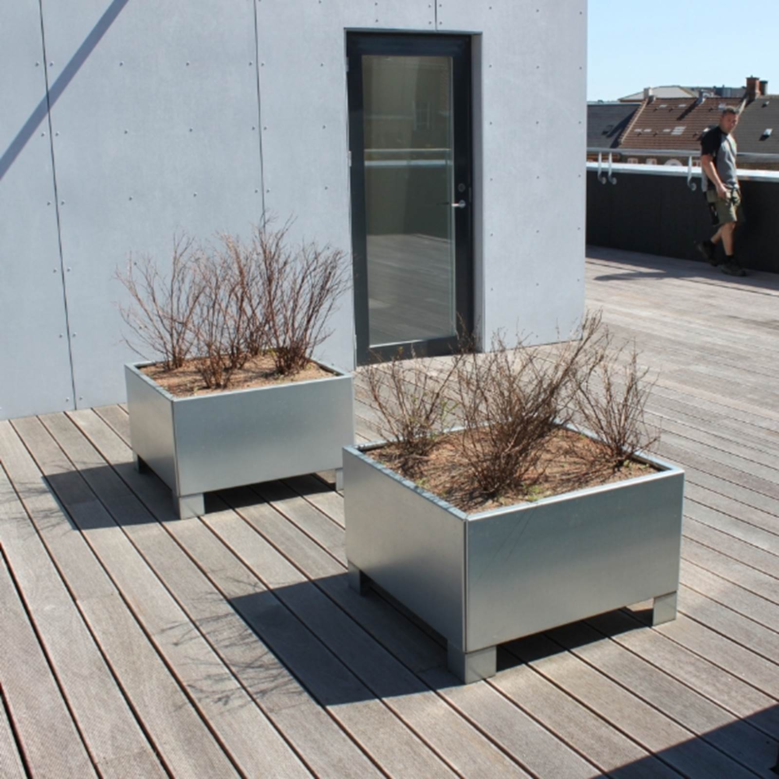 Land Modern Plantekasse i galvaniseret stål Land Modern Plantekasse i galvaniseret stål