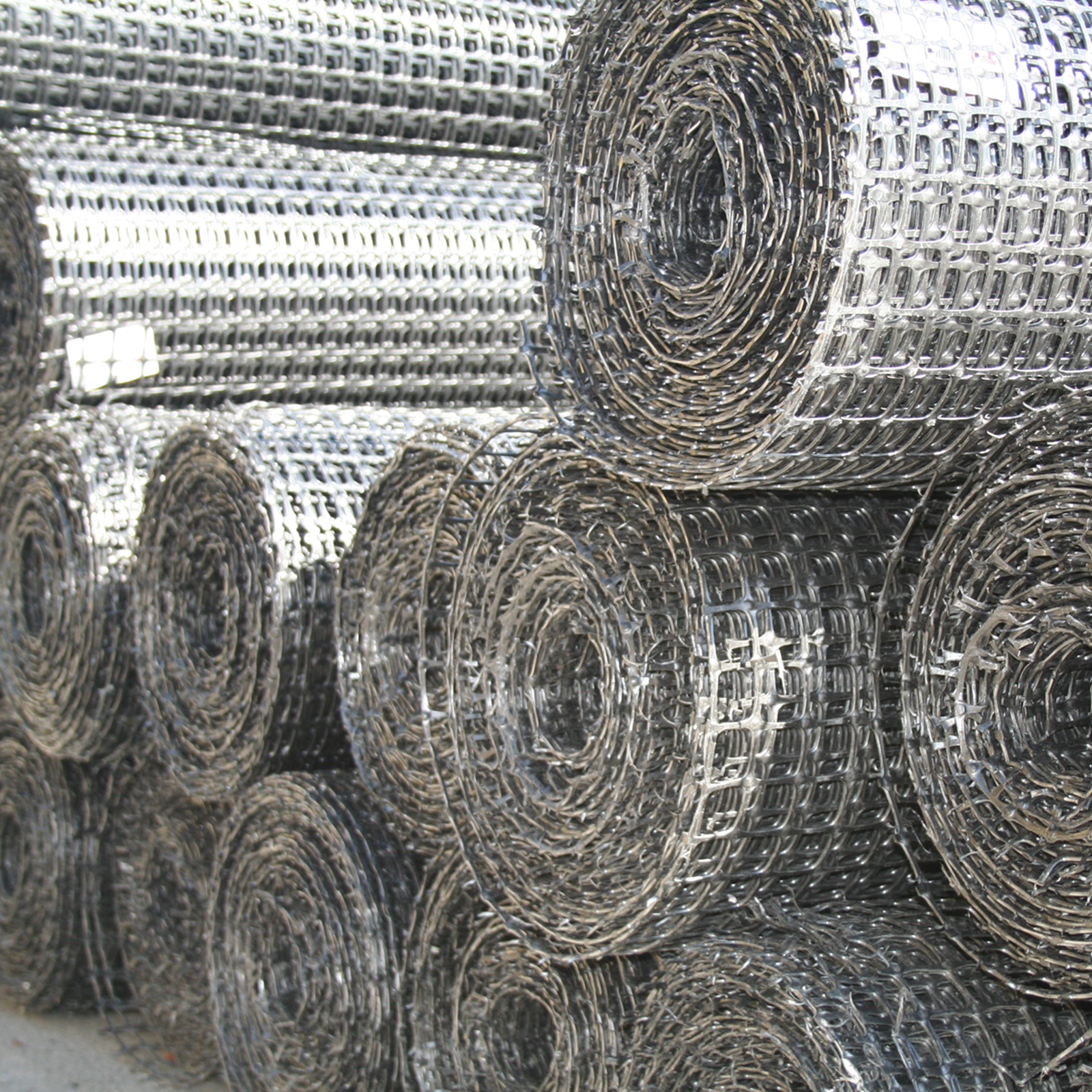 GS-GRID geonet - ruller i sort.  GS-GRID geonet - ruller i sort.