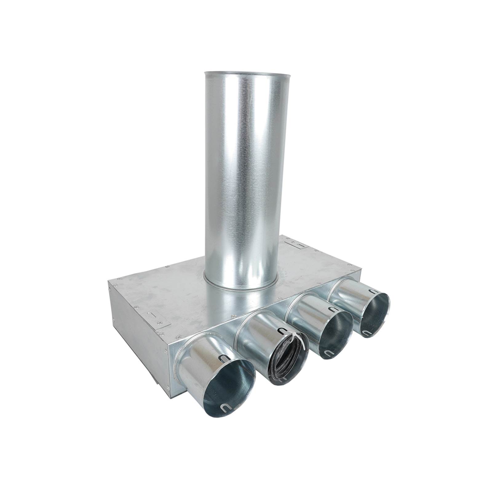 Fordeler, Vinkel ø125, H420 mm - 4 muffer ø75 Fordeler, Vinkel ø125, H420 mm - 4 muffer ø75