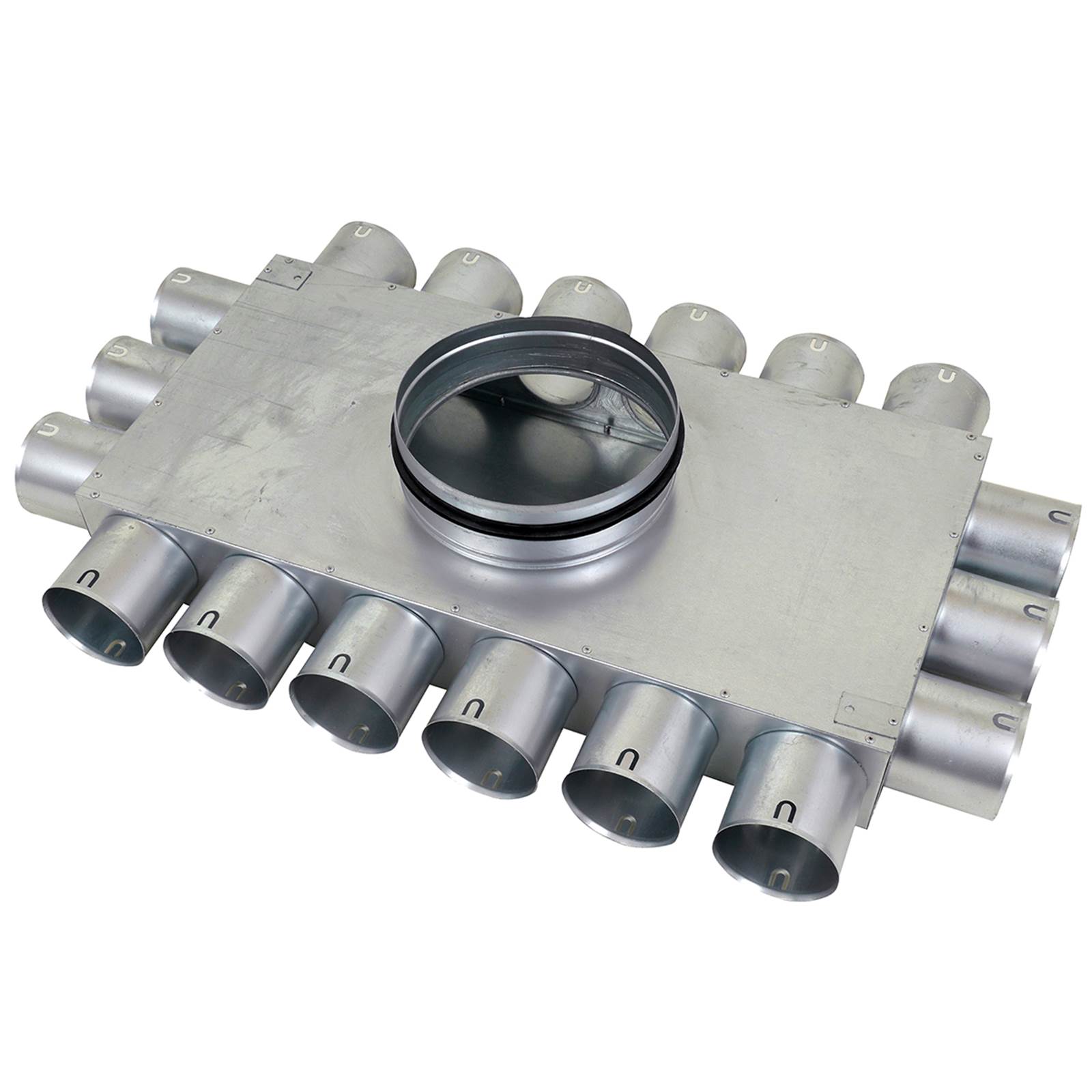 TriaAir Fordelerboks - ø200 nippel, 18 muffer - ø75 TriaAir Fordelerboks - ø200 nippel, 18 muffer - ø75