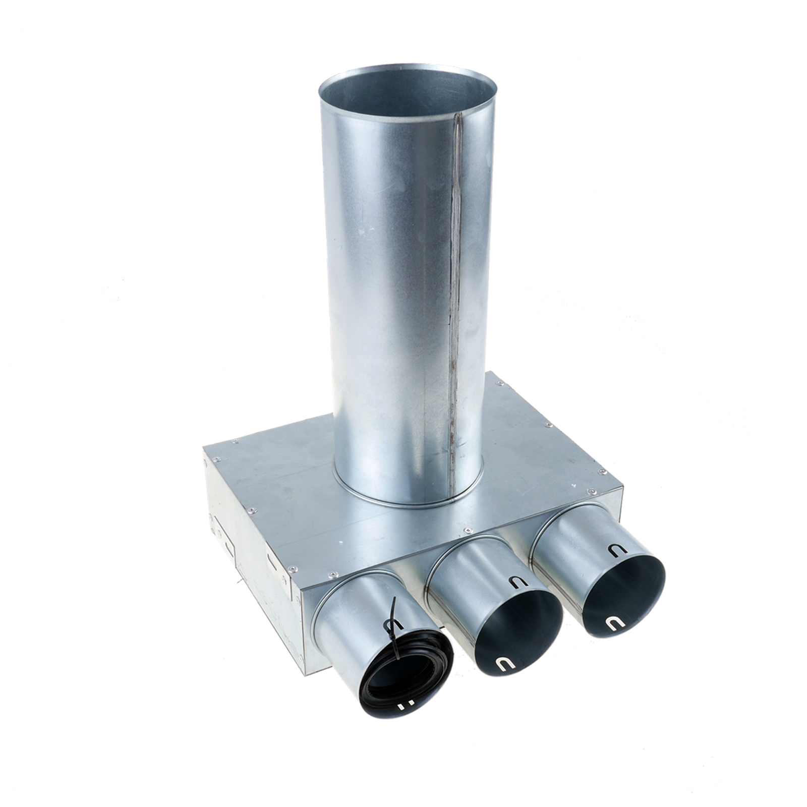 Fordeler, Vinkel ø125 - 3 muffer ø75 Fordeler, Vinkel ø125 - 3 muffer ø75