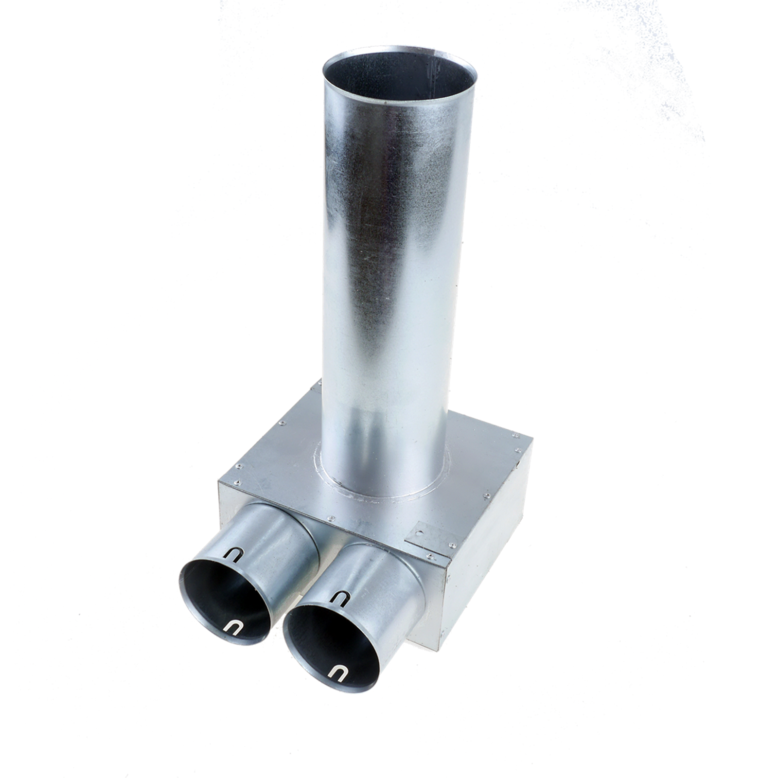 Fordeler, Vinkel ø125 - 2 muffer ø75 Fordeler, Vinkel ø125 - 2 muffer ø75