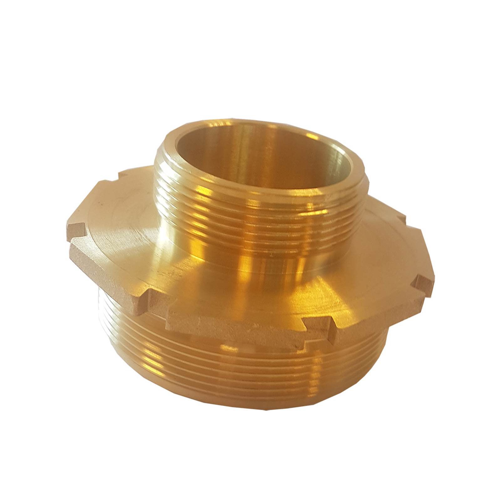 Reduktionsnippel i messing Reduktionsnippel i messing