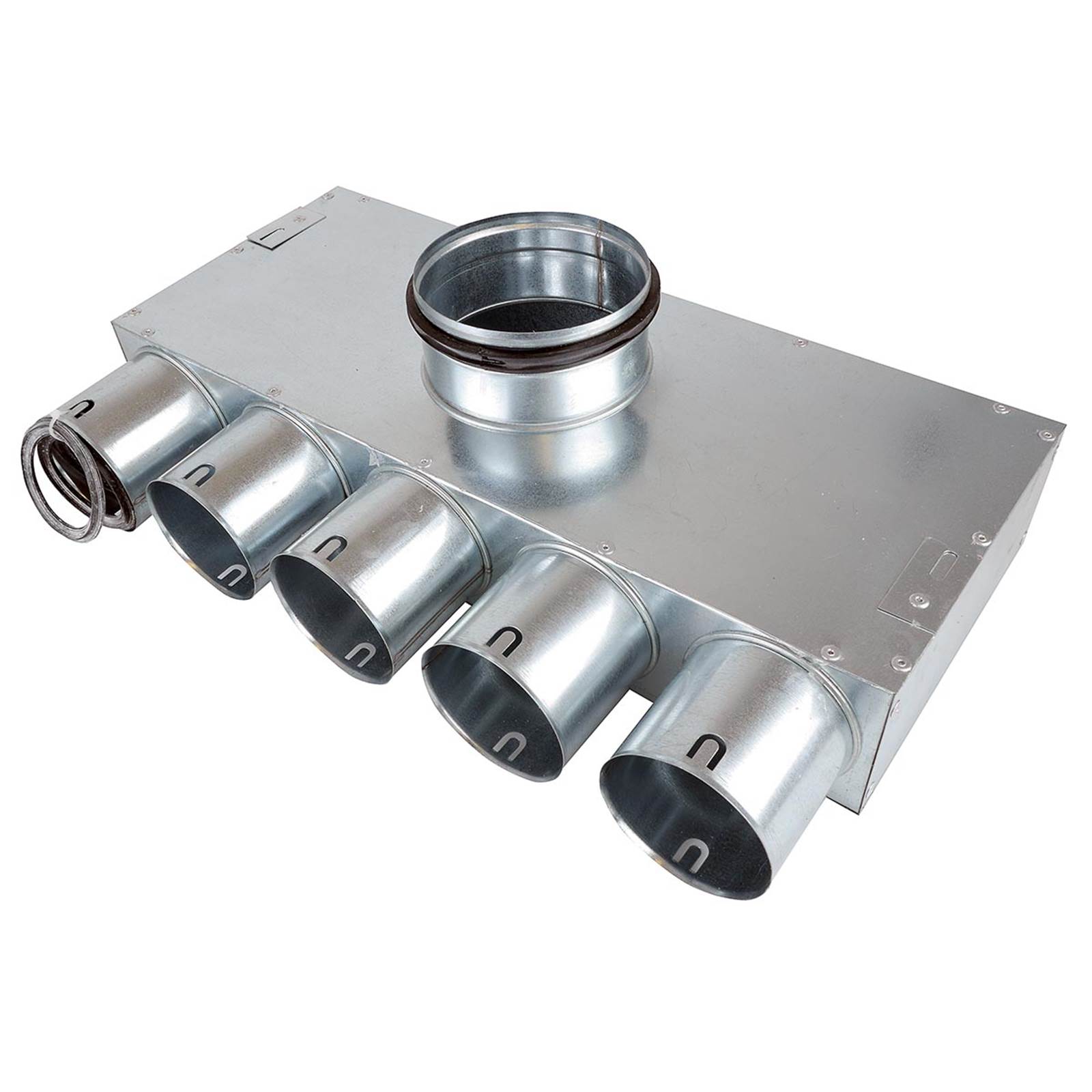 TriaAir fordelerboks, ø 160 nippel, 5 muffer TriaAir fordelerboks, ø 160 nippel, 5 muffer