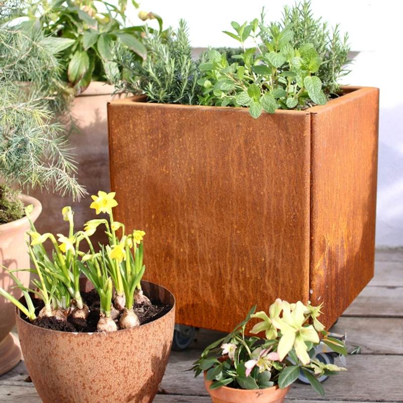 Plantekasse Land Modern, cortenstål (Bredde: 40 cm) Plantekasse Land Modern, cortenstål (Bredde: 40 cm)
