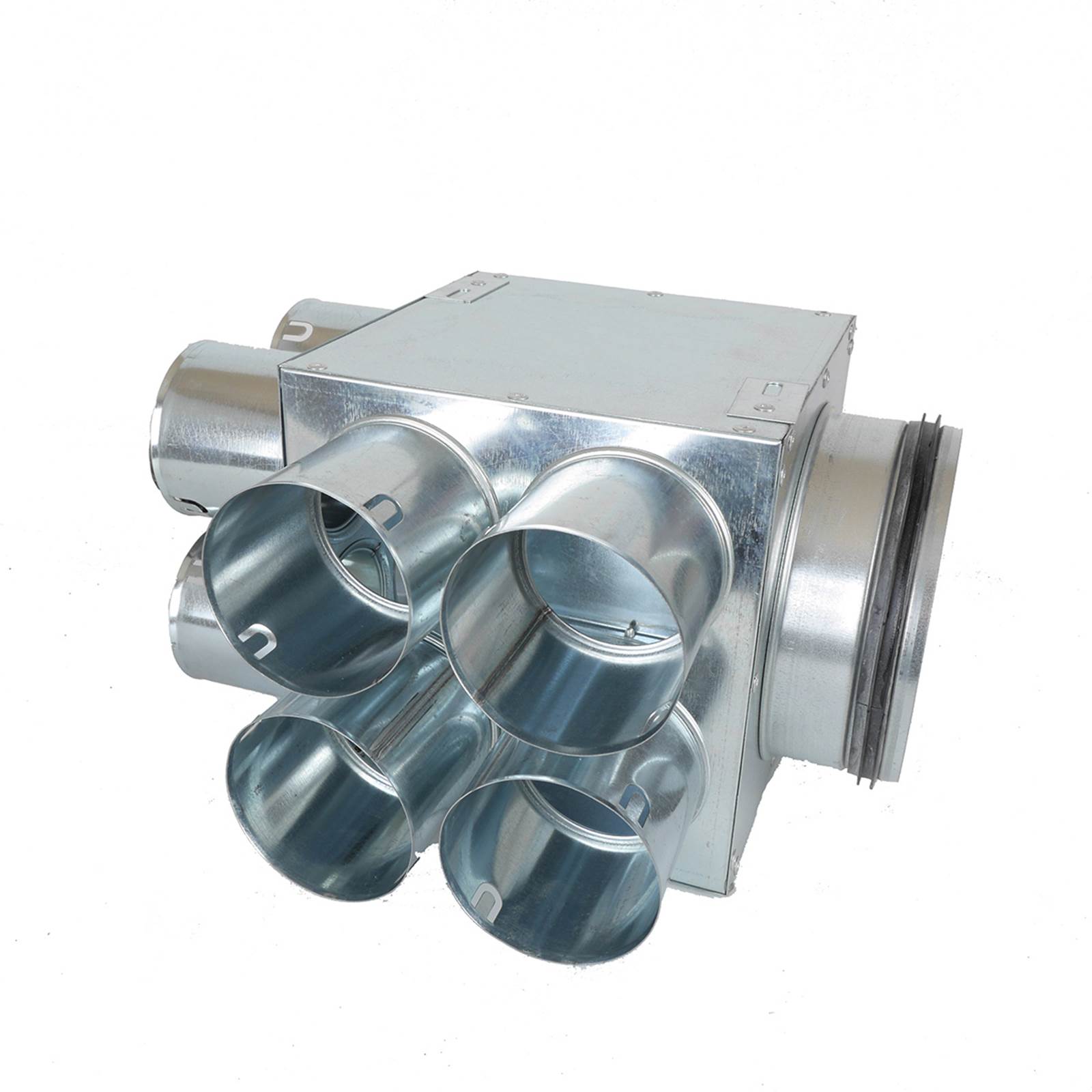 Ø160 nippel (på siden), 8 muffer - ø75 - fordelerboks Ø160 nippel (på siden), 8 muffer - ø75 - fordelerboks