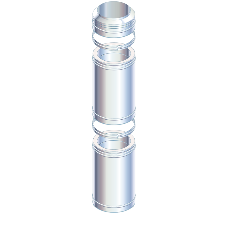 Metalbestos skorstenslængder, L 250 mm Metalbestos skorstenslængder, L 250 mm