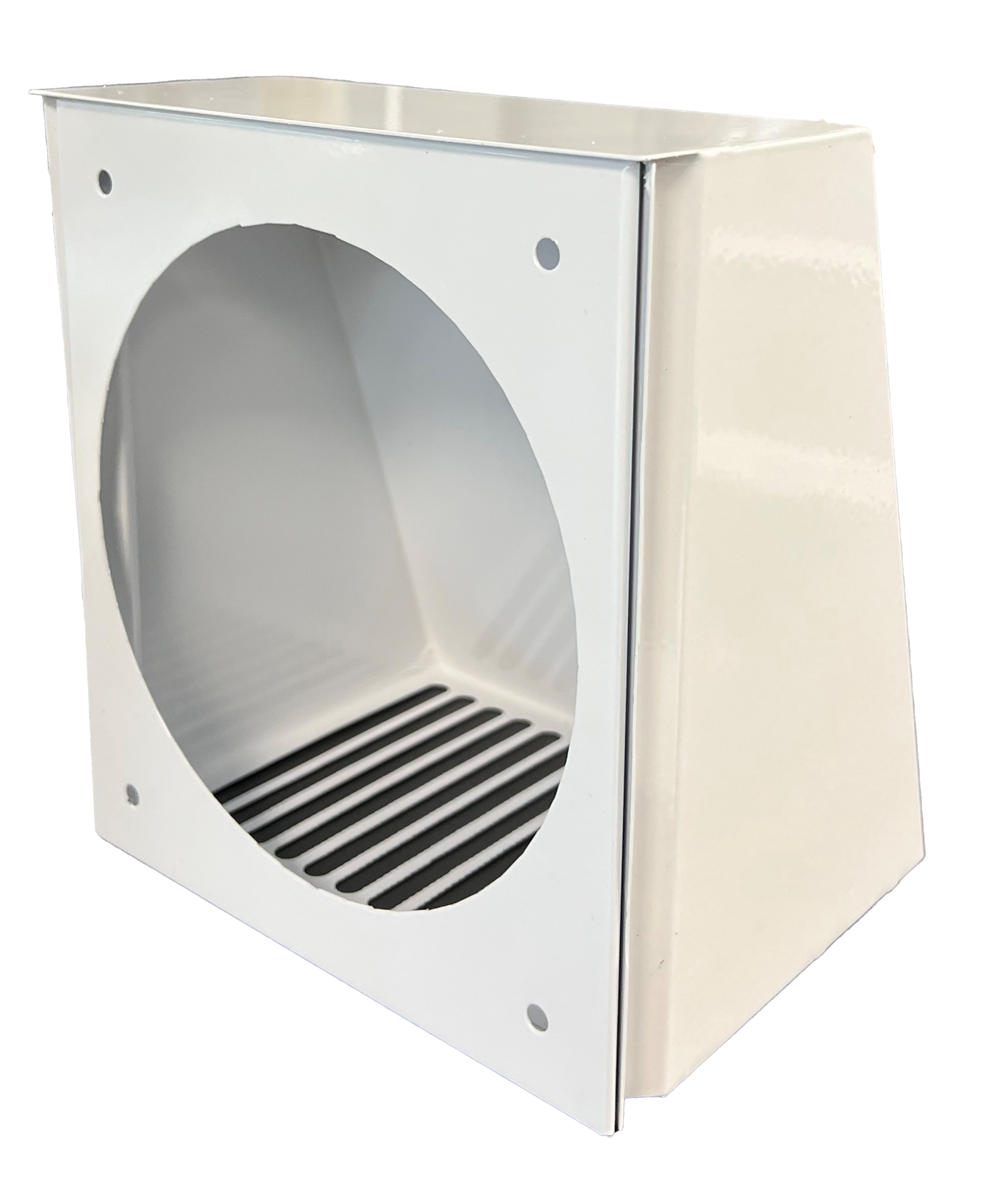 Yderdæksel m/lamelspjæld, hvidt/bredt Yderdæksel m/lamelspjæld, hvidt/bredt