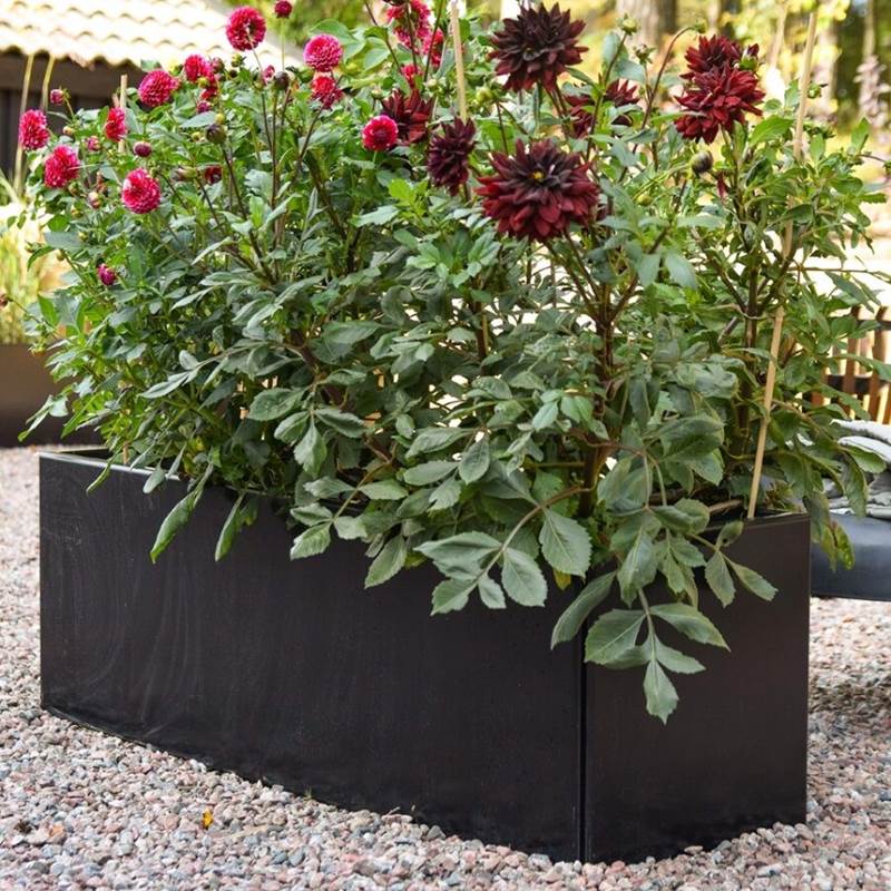 Højbede Land Black, sort alu (Bredde: 60 cm) Højbede Land Black, sort alu (Bredde: 60 cm)