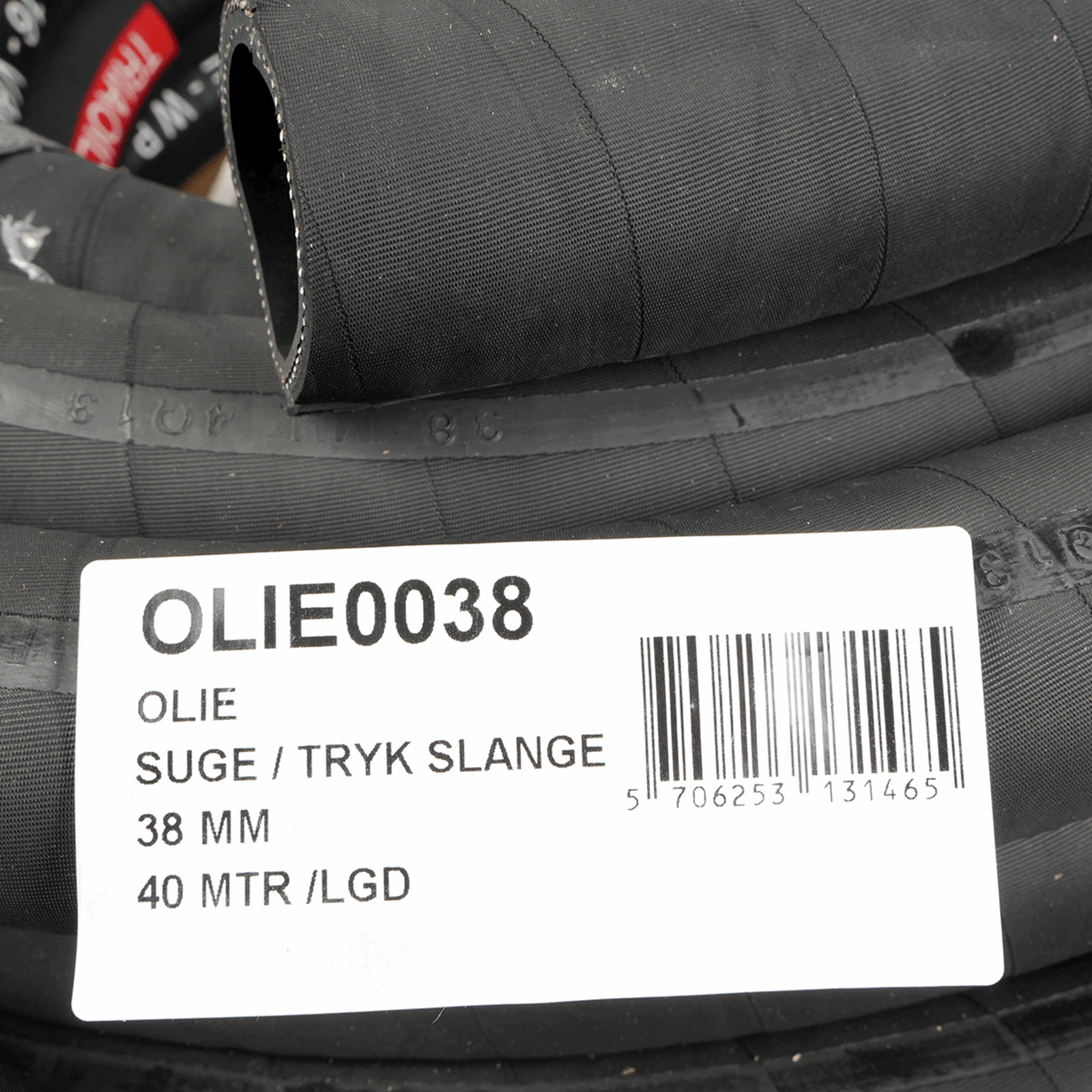 Suge/trykslange, label Suge/trykslange, label