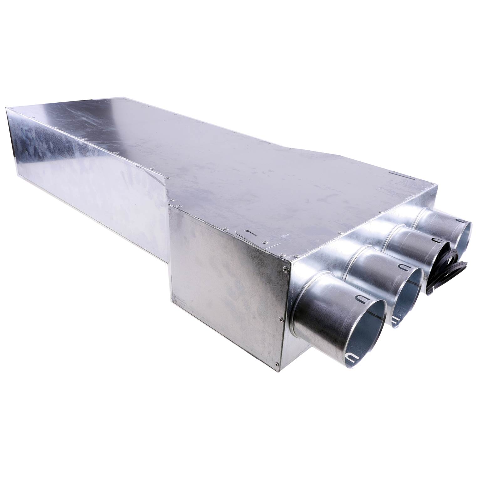 Triair lige fordelerboks til rist 280x150, 4 muffer - ø75 Triair lige fordelerboks til rist 280x150, 4 muffer - ø75