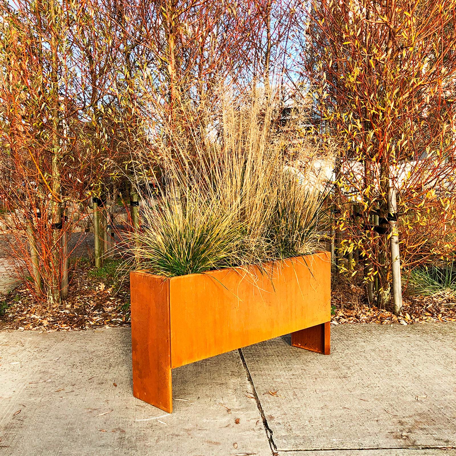 Land Modern Slim Plantekasse i Corten Land Modern Slim Plantekasse i Corten