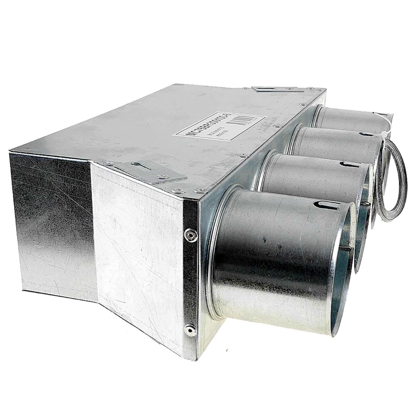 TriaAir lige fordelerboks til rist 300x100 L150, 4 muffer - ø75 TriaAir lige fordelerboks til rist 300x100 L150, 4 muffer - ø75