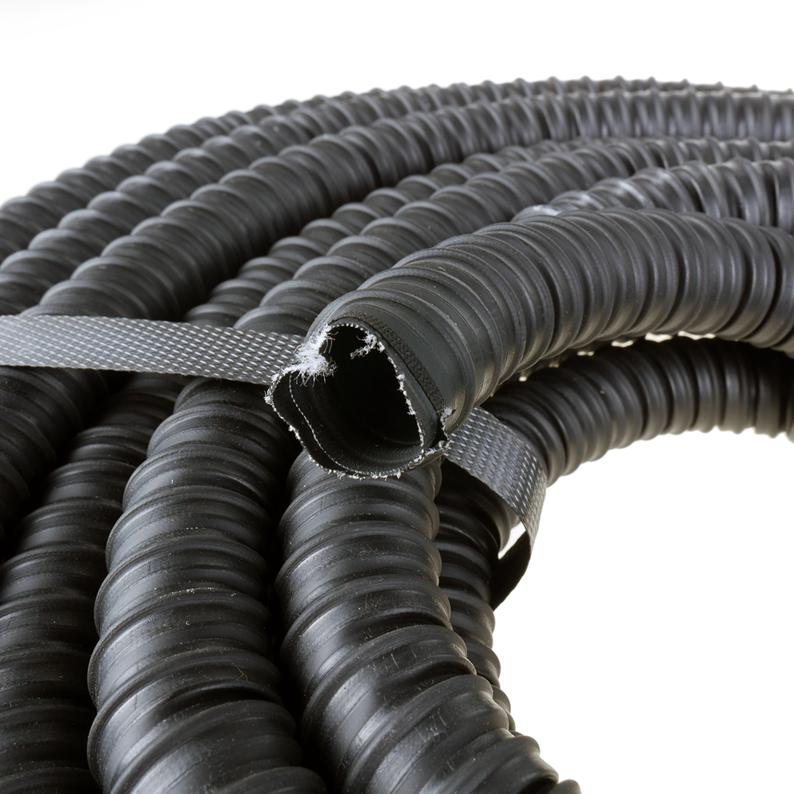 Ventilationsslange til industriel ventilation, sort Ventilationsslange til industriel ventilation, sort