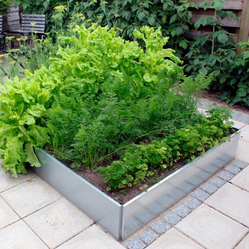Højbede Land Classic, galvaniseret (Bredde: 60 cm) Højbede Land Classic, galvaniseret (Bredde: 60 cm)