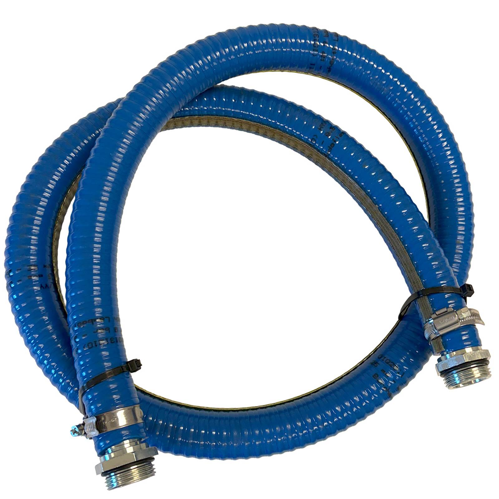 Dieselslange, blå med koblinger Dieselslange, blå med koblinger