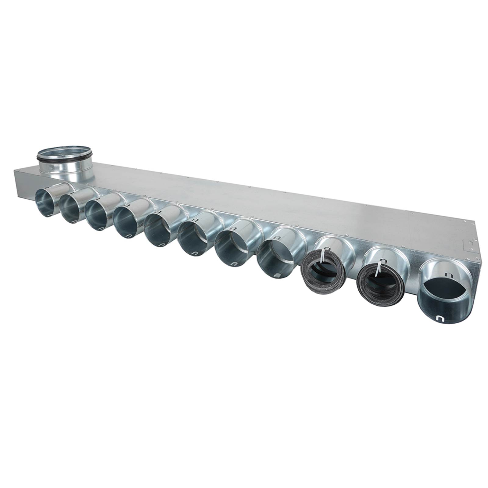 TriaAir Fordelerboks - ø160 nippel, 11 muffer - ø75 (venstre) TriaAir Fordelerboks - ø160 nippel, 11 muffer - ø75 (venstre)