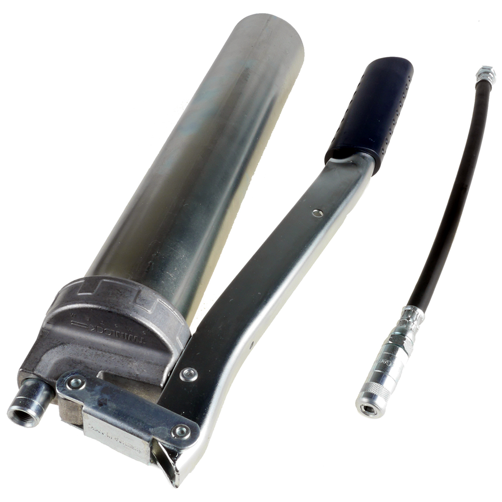 Fedtpresser med 300 mm slange og 4-bakket mundstykke Fedtpresser med 300 mm slange og 4-bakket mundstykke