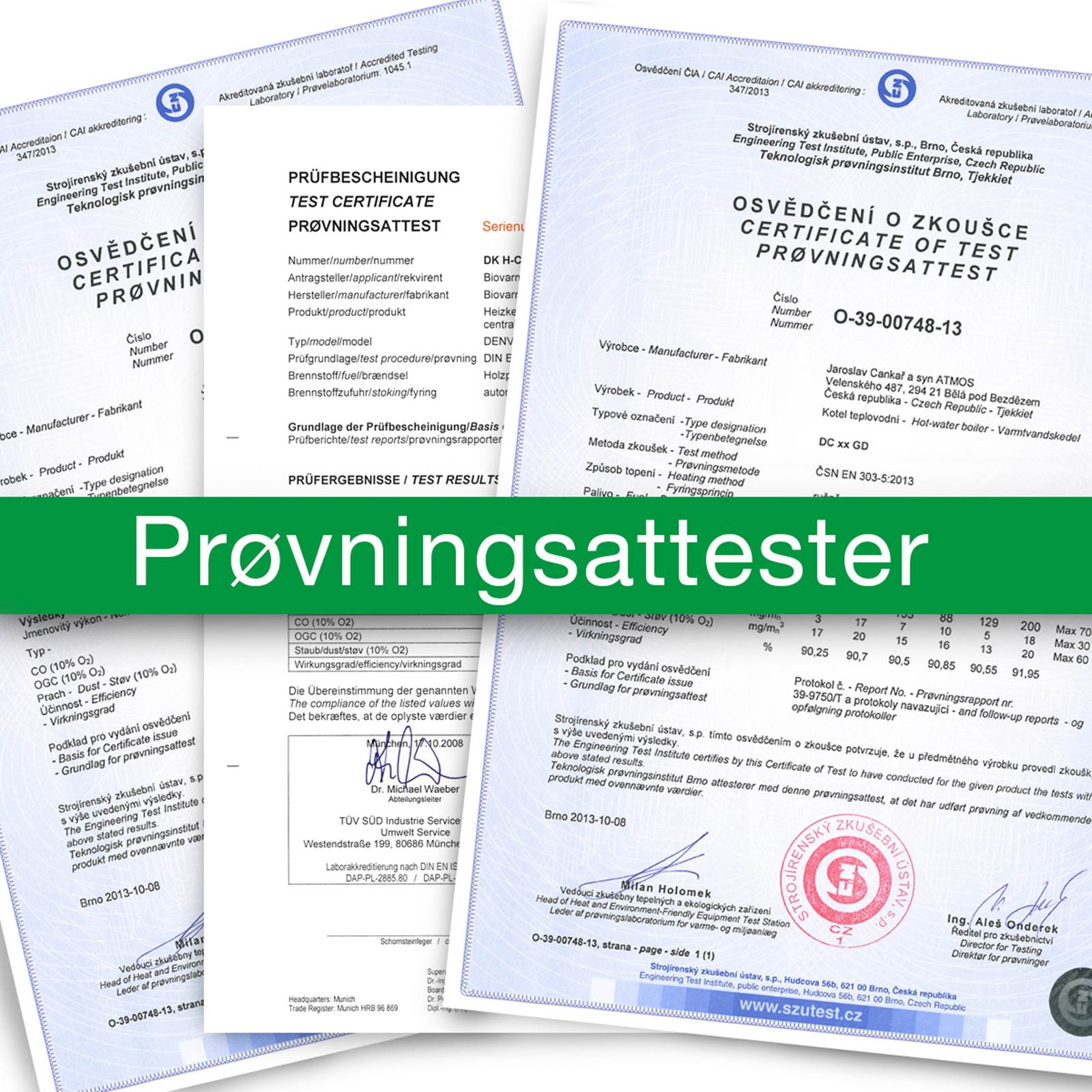 Prøvningsattest Prøvningsattest