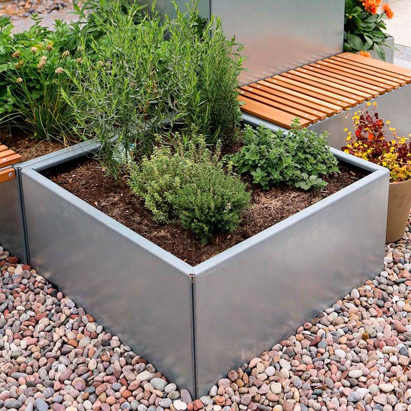 Højbede Land Modern, galvaniseret (Bredde: 60 cm) Højbede Land Modern, galvaniseret (Bredde: 60 cm)