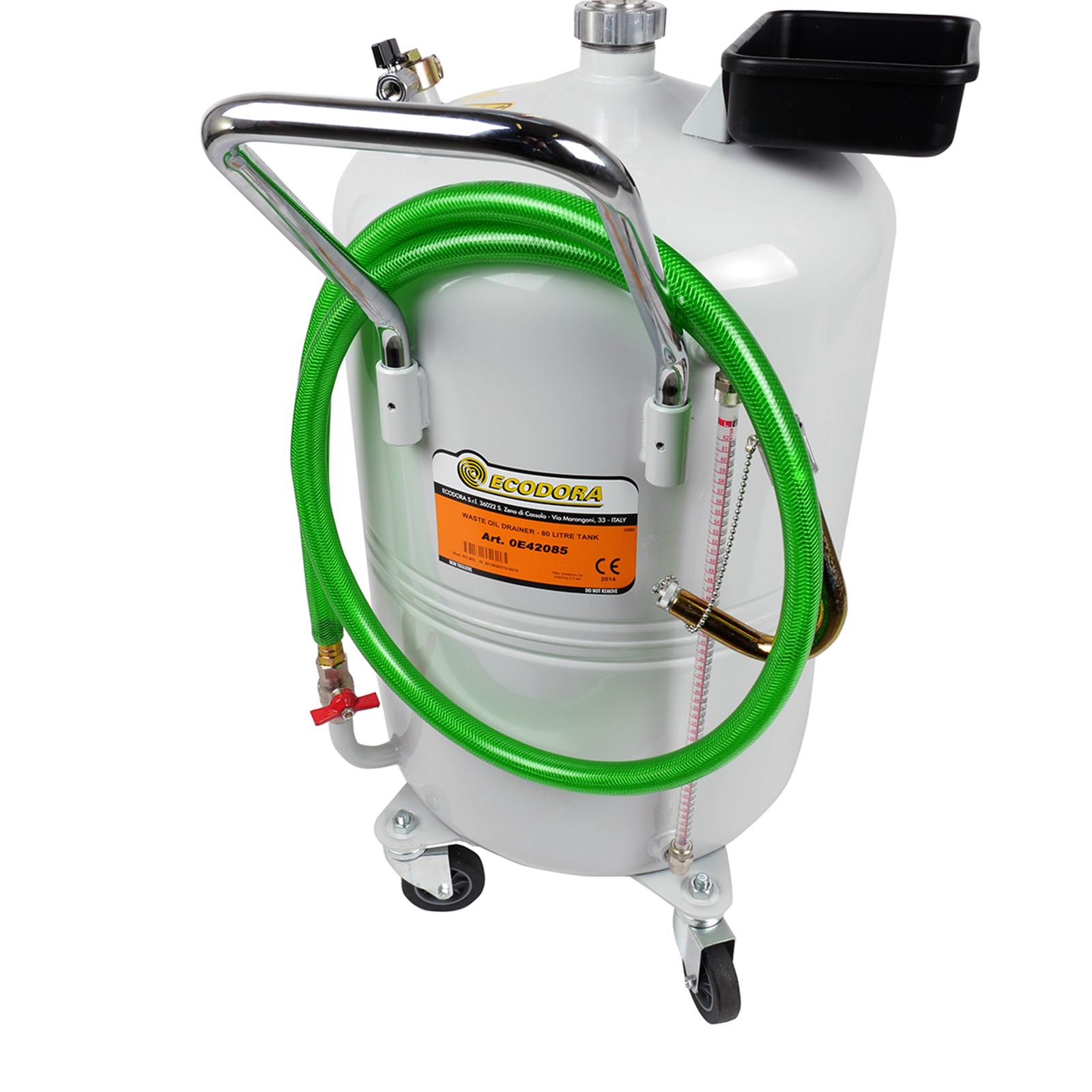 Spildolieopsamler, 80 liter inklusiv slange  Spildolieopsamler, 80 liter inklusiv slange