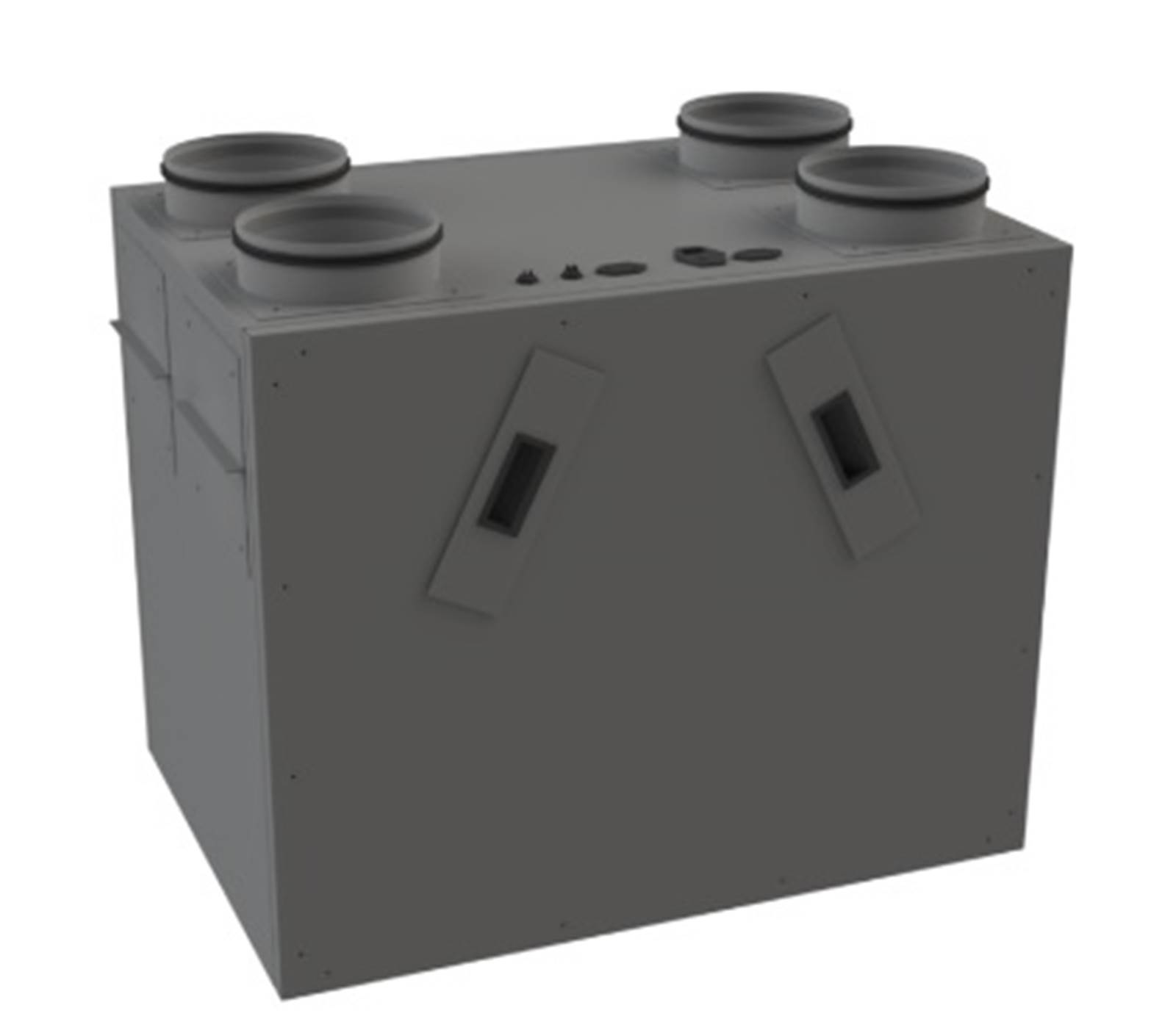 Ventilationsanlæg VENTI 500 model med alternativ nippel placering Ventilationsanlæg VENTI 500 model med alternativ nippel placering