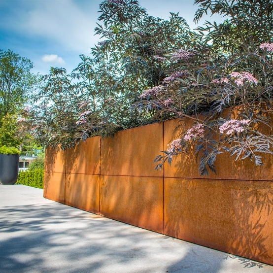Højbede råjern (rust), galvaniseret stål, sortlakeret aluminum og corten stål fra Land