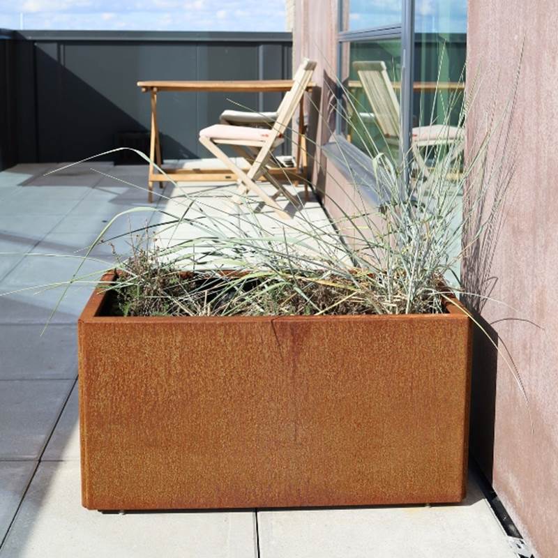 Blomlådor Land Modern, corten (Bredd: 80 cm) Blomlådor Land Modern, corten (Bredd: 80 cm)