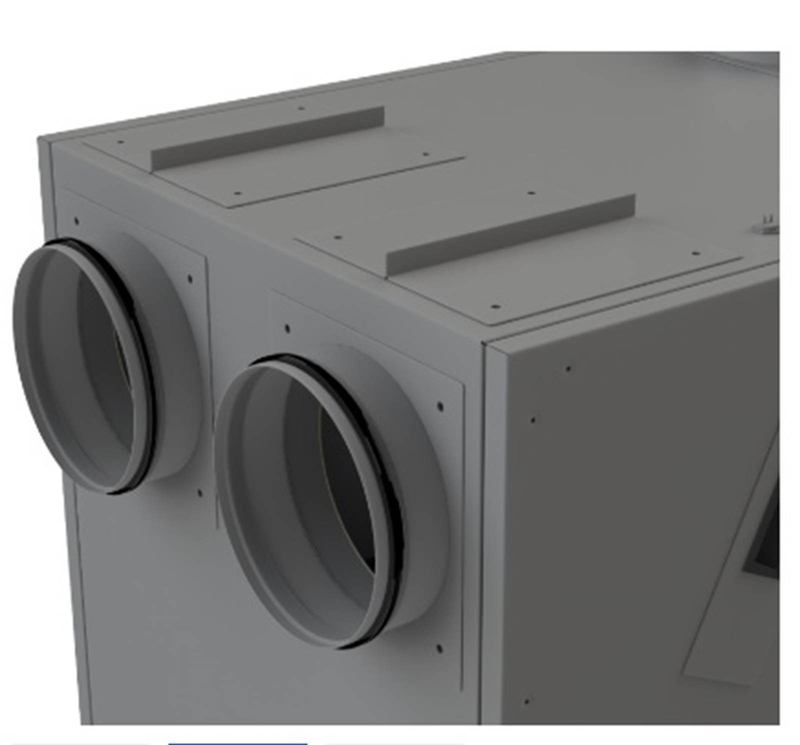 Ventilationsanlæg VENTI 500 model med alternativ nippel placering Ventilationsanlæg VENTI 500 model med alternativ nippel placering