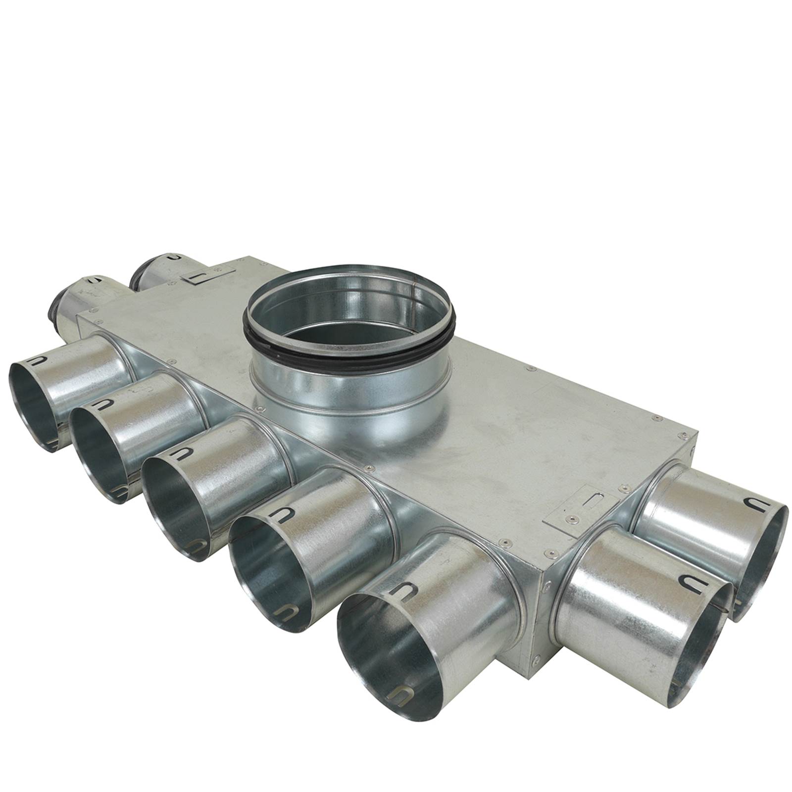 TriaAir fordelerboks, ø 125 nippel, 9 muffer TriaAir fordelerboks, ø 125 nippel, 9 muffer