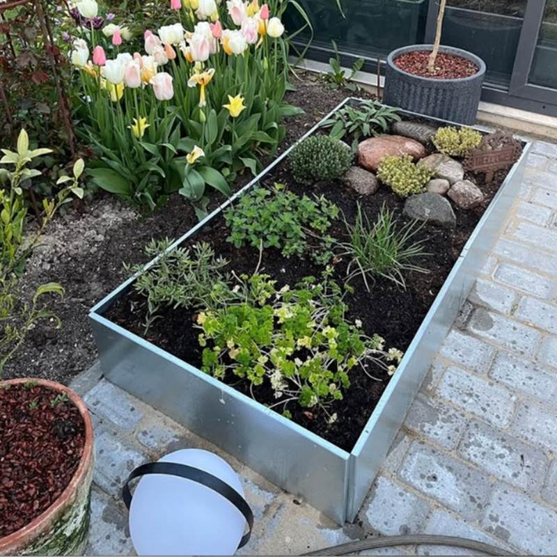 Højbede Land Classic, galvaniseret (Bredde: 80 cm) Højbede Land Classic, galvaniseret (Bredde: 80 cm)