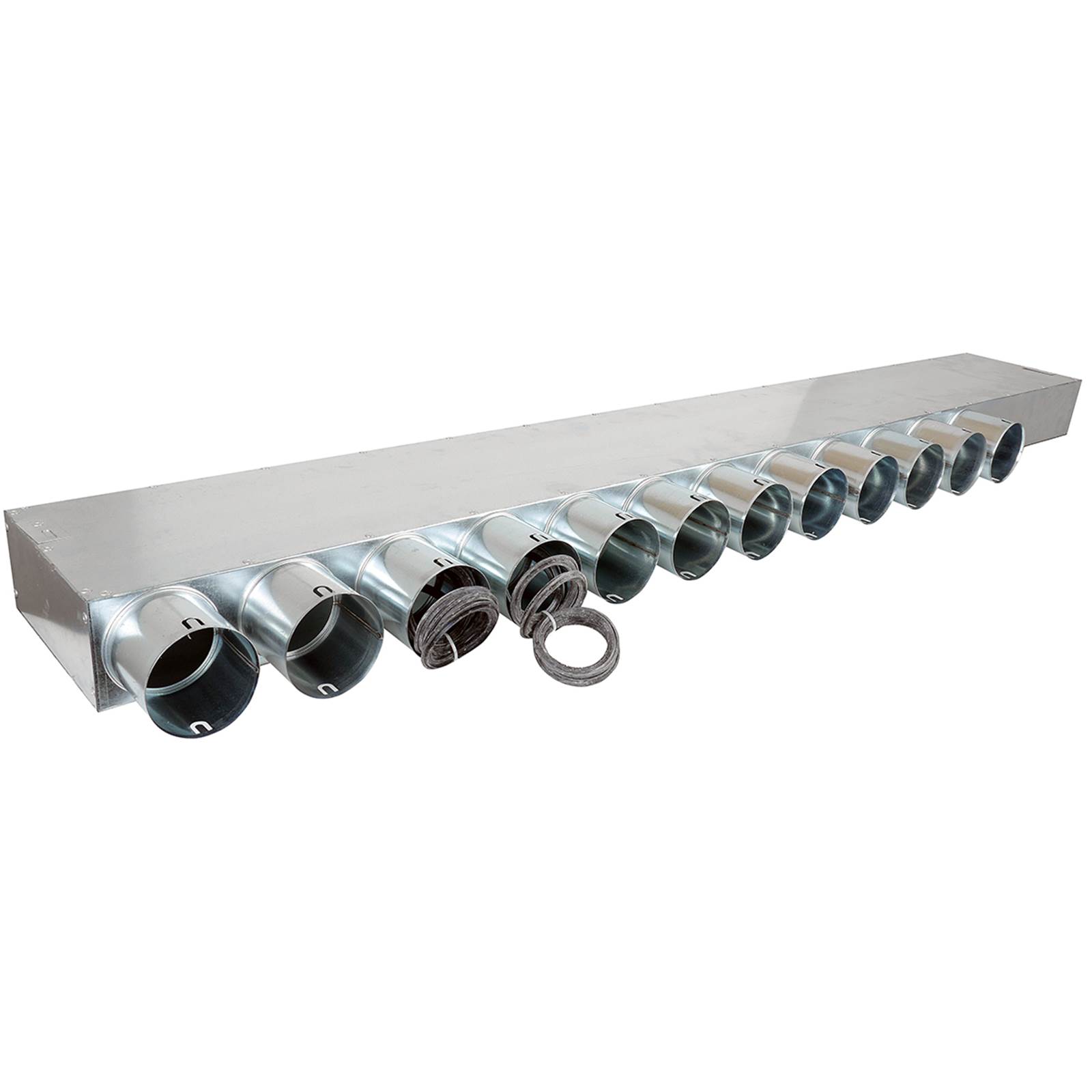 Fordeler u/nippel Længde 1500, 12 muffer Fordeler u/nippel Længde 1500, 12 muffer