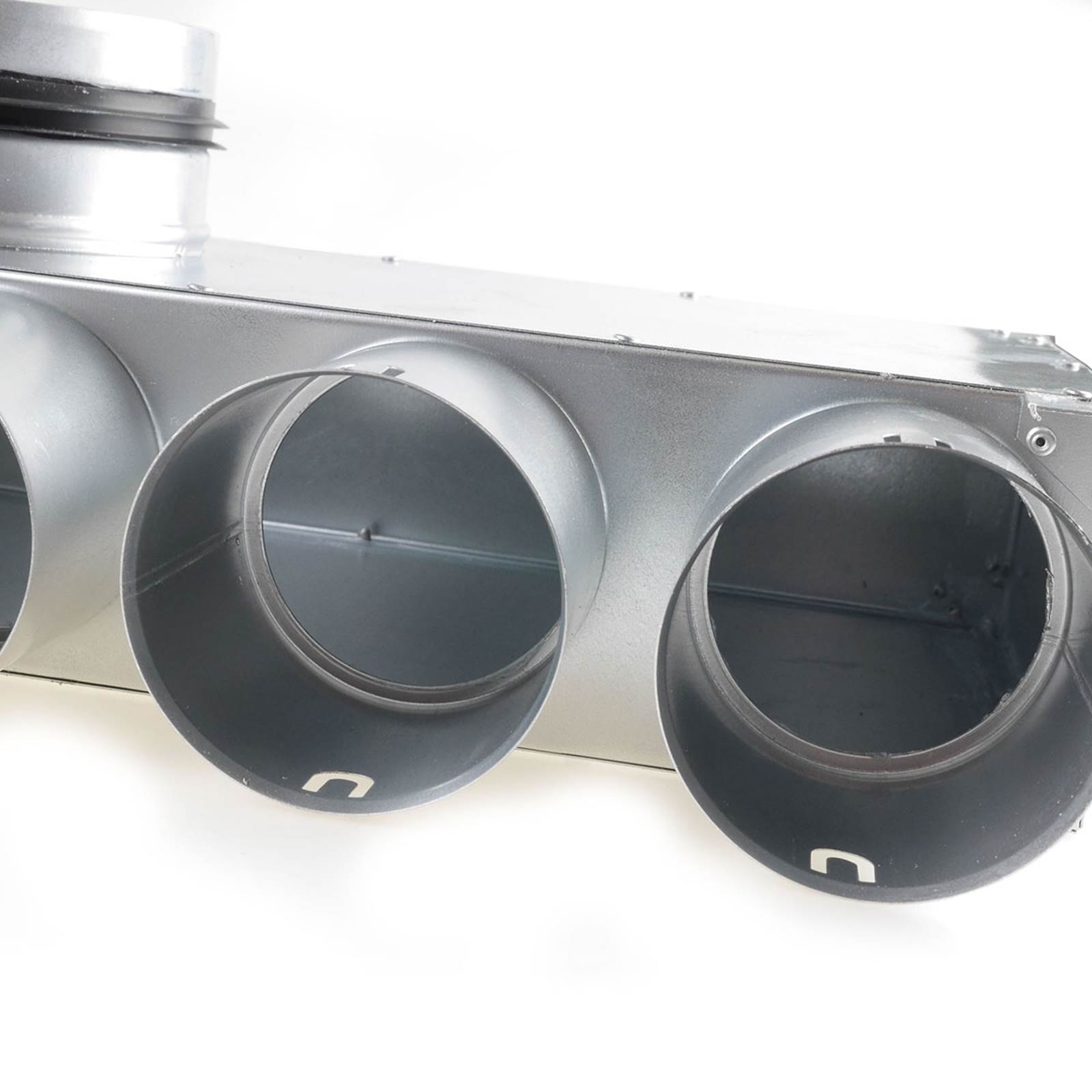 TriaAir fordelerboks, ø 160 nippel, 6 muffer ø75 (4x2) TriaAir fordelerboks, ø 160 nippel, 6 muffer ø75 (4x2)