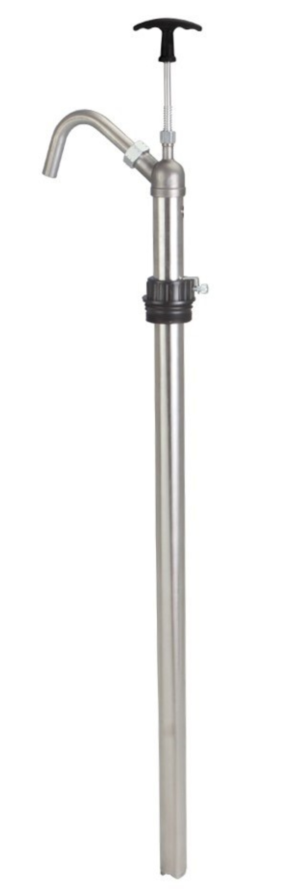 Håndpumpe i rustfrit stål med Teflon® pakninger.
