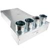 TriaAir lige fordelerboks til rist, 4 muffer på top - ø75 TriaAir lige fordelerboks til rist, 4 muffer på top - ø75