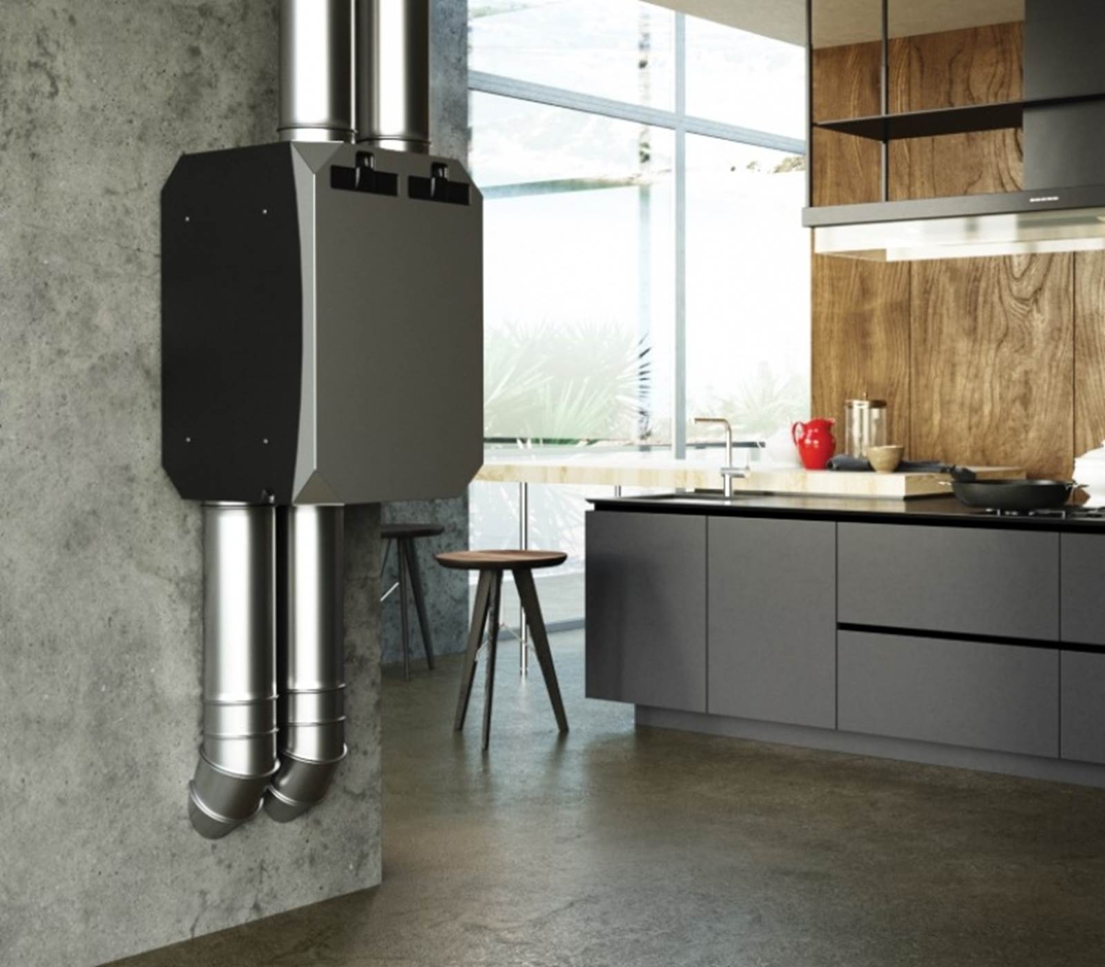 Ventilationsanlæg NOTUS1, Gulv/Skab/Vægmodel Ventilationsanlæg NOTUS1, Gulv/Skab/Vægmodel