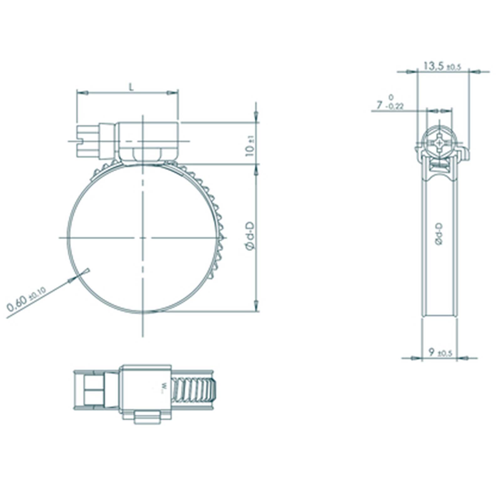 Spændebånd 316 -skitse Spændebånd 316 -skitse